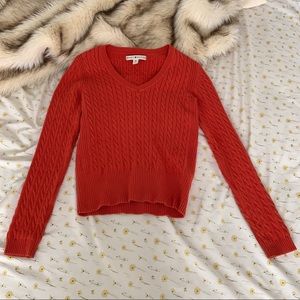 Tommy Hilfiger burnt orange knit sweater